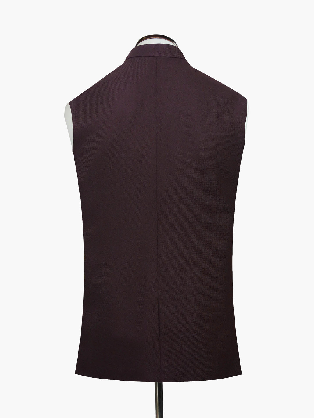 Back view of structured formal waistcoat