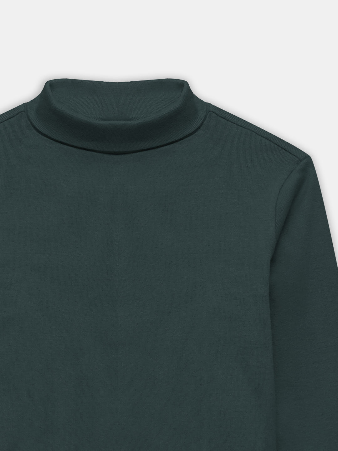 Dark Green High Neck With Long Sleeves - Unisex