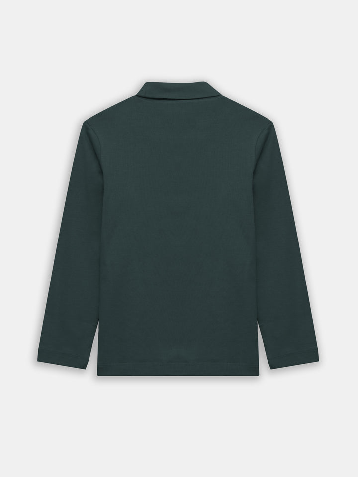 Dark Green High Neck With Long Sleeves - Unisex