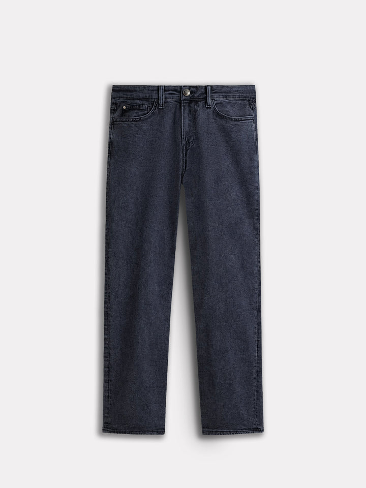 Dark Indigo Straight Fit Casual Denim With Stretch