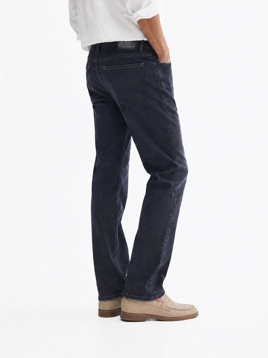 Dark Indigo Straight Fit Casual Denim With Stretch