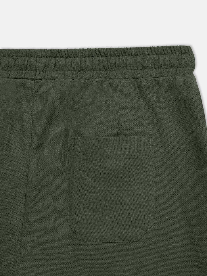 Men's dark olive green casual pajama