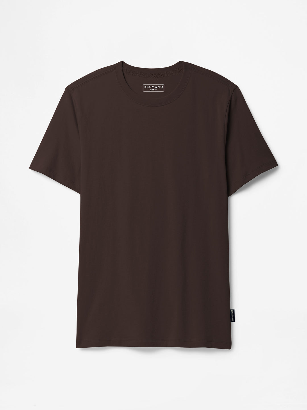 Dark Brown 100% Cotton Basic Tee - Women