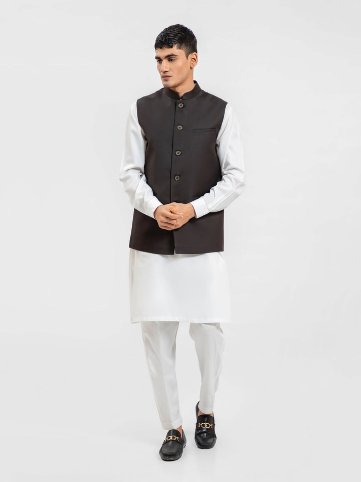 Dark Brown Formal Waistcoat Brumano Pakistan