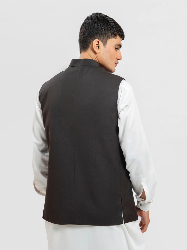 Dark Brown Formal Waistcoat Brumano Pakistan