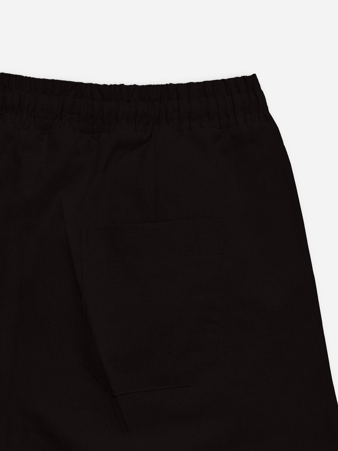 Dark Brown Linen Blended Pajama Trouser