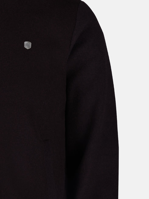 Dark Brown Wool Bomber Jacket
