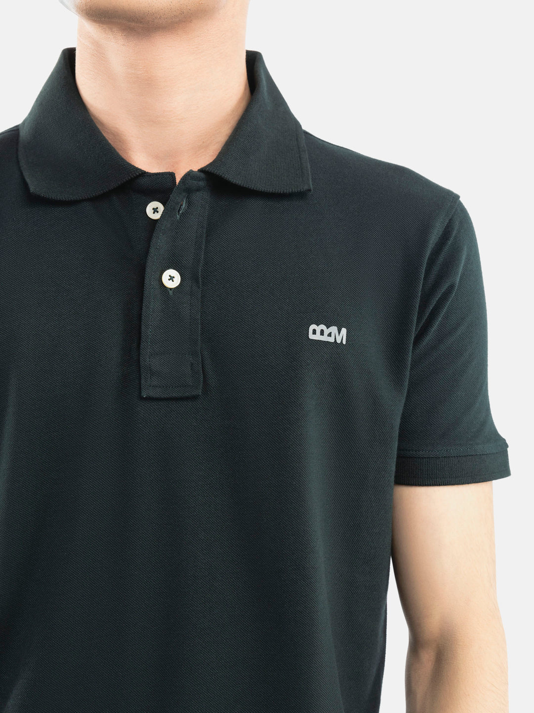 Dark Green Basic Pique Polo Shirt Brumano Pakistan