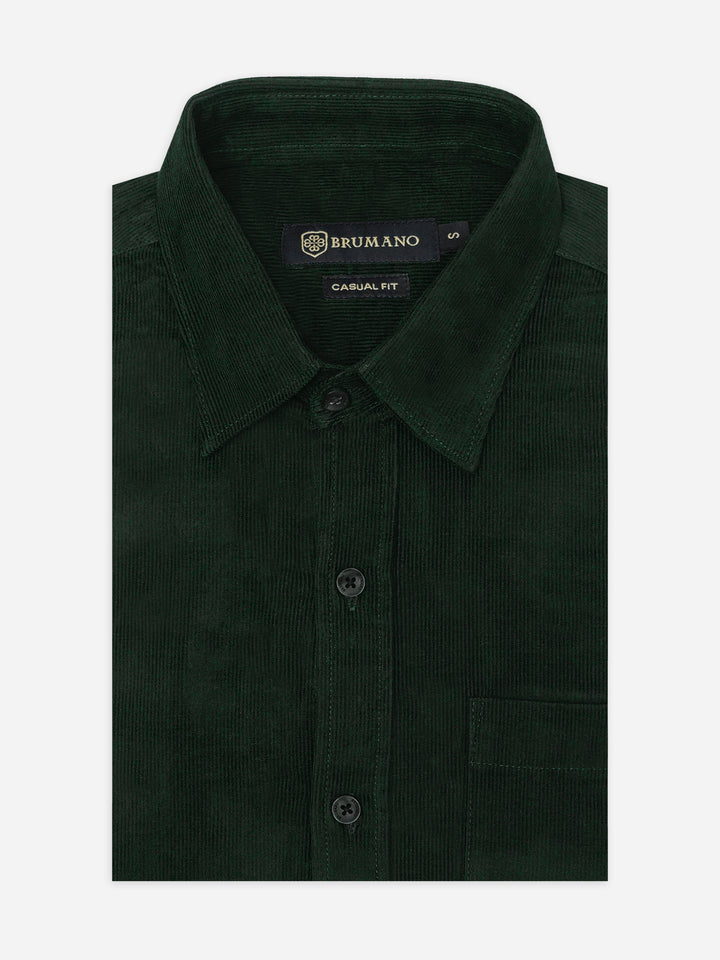 Dark Green Corduroy Shirt