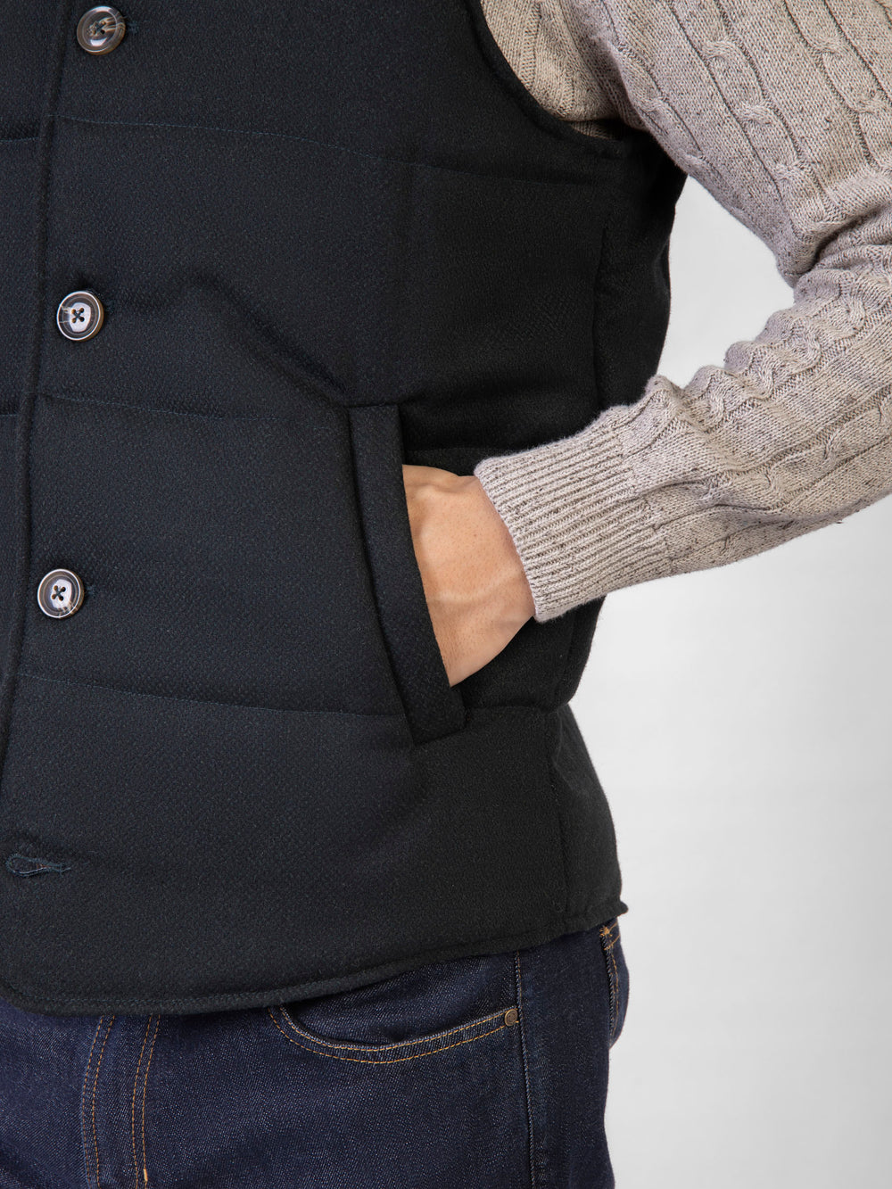 Darkgreenwoolenquiltedvestbrumanopakistan4