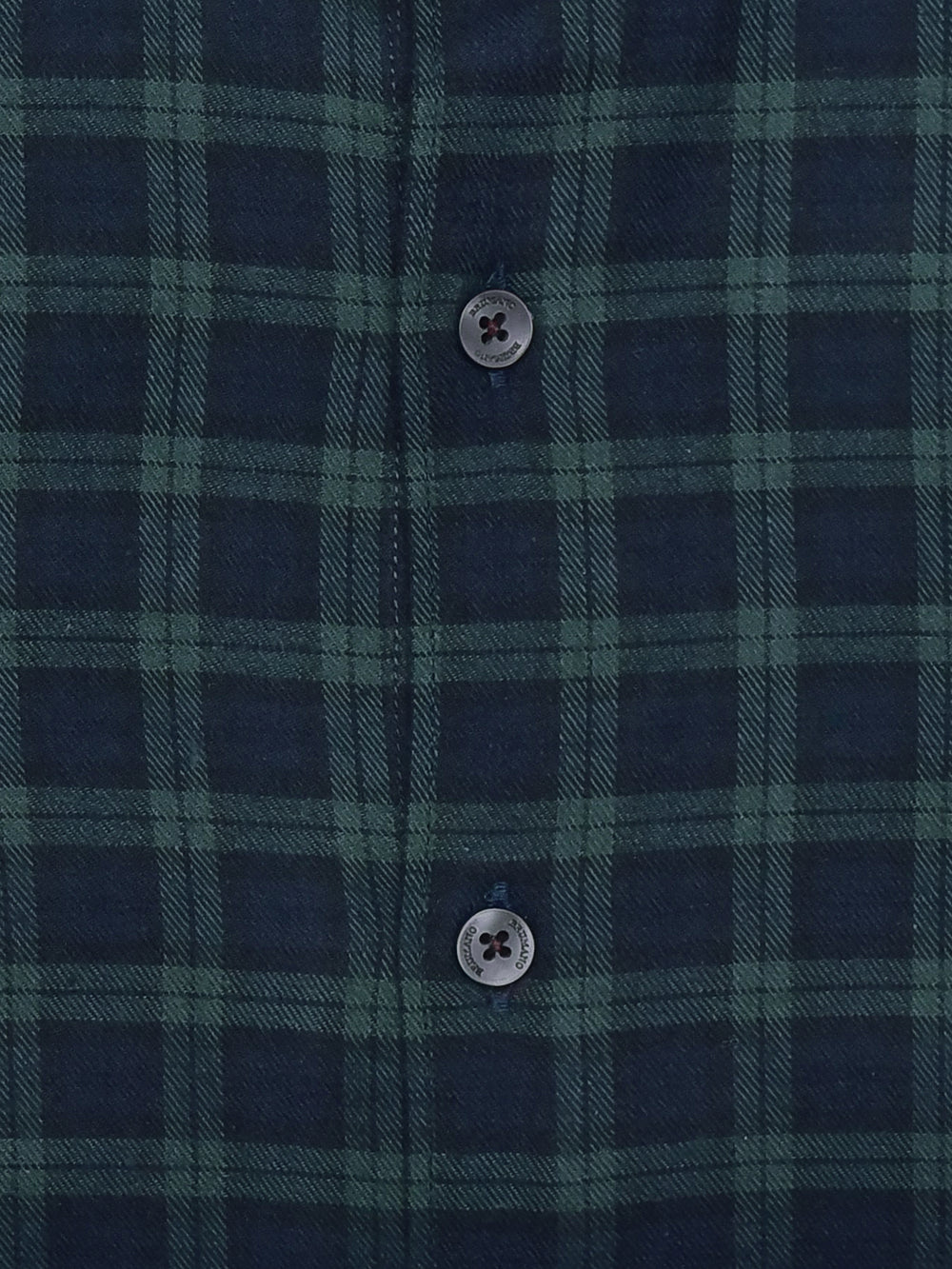 Dark Green & Blue Flannel Checkered Shirt