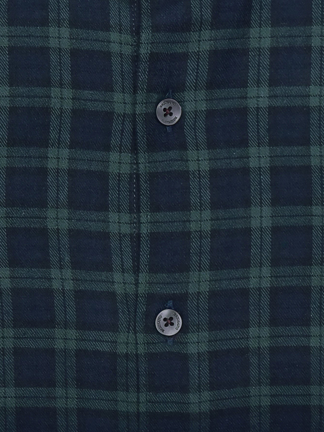 Dark Green & Blue Flannel Checkered Shirt Brumano Pakistan