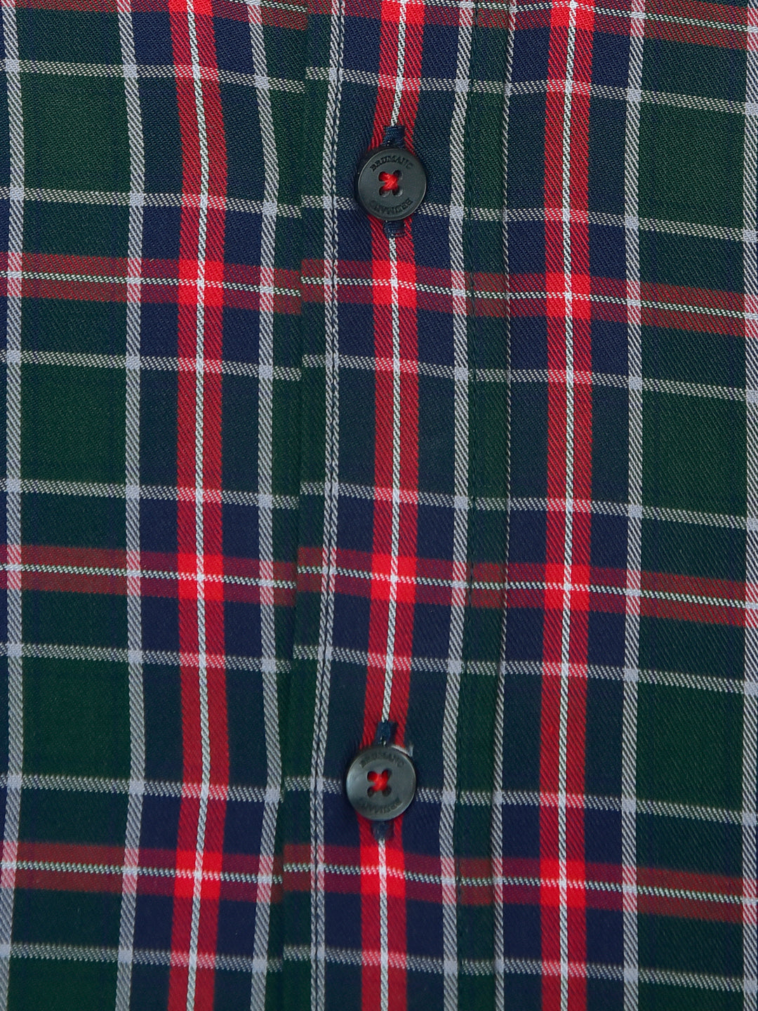 Dark Green & Red Flannel Checkered Shirt Brumano Pakistan