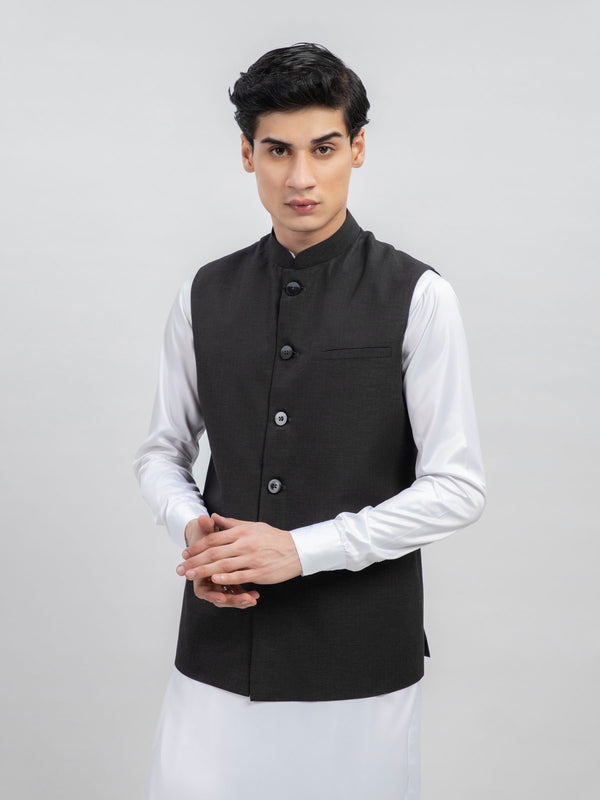 Dark Grey Formal Waistcoat Brumano Pakistan
