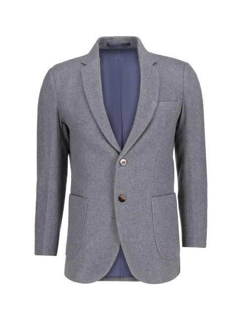 Dark Grey Herringone Wool & Cashmer Brumano Pakistan