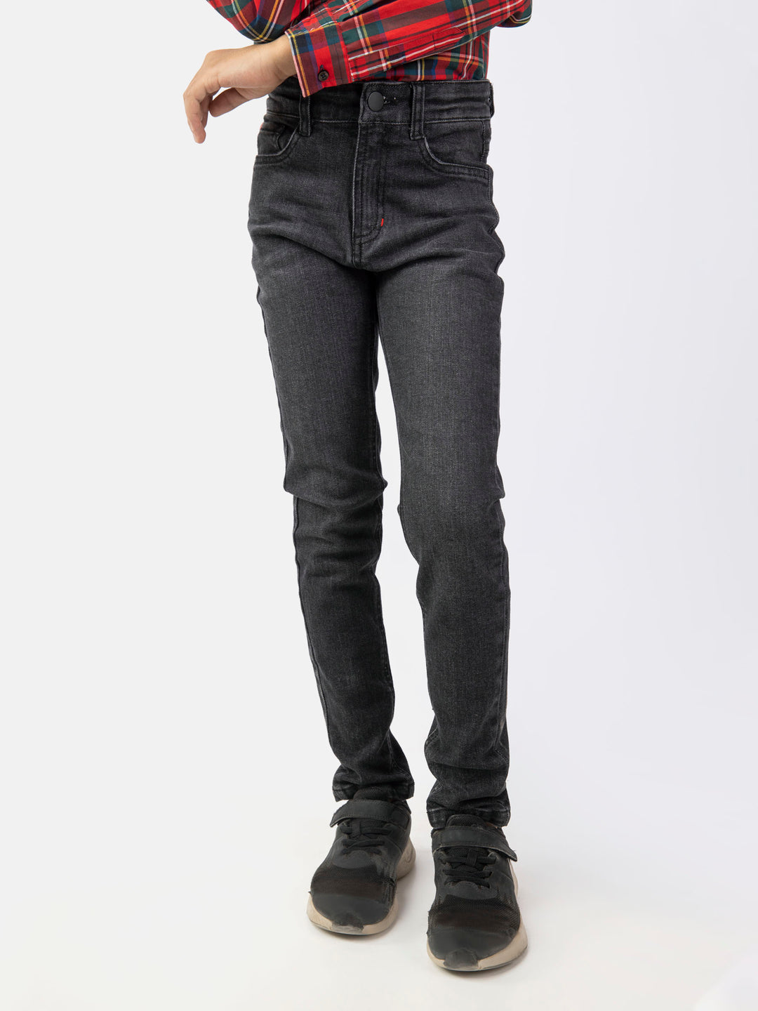 Dark grey slimfit casual jeans brumano pakistan
