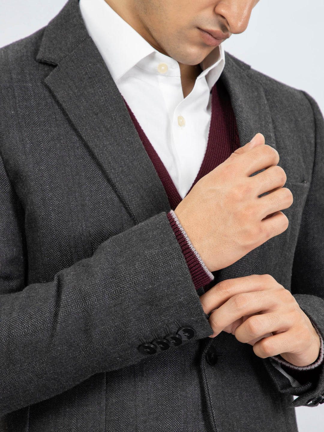 Dark Grey Structured Blazer