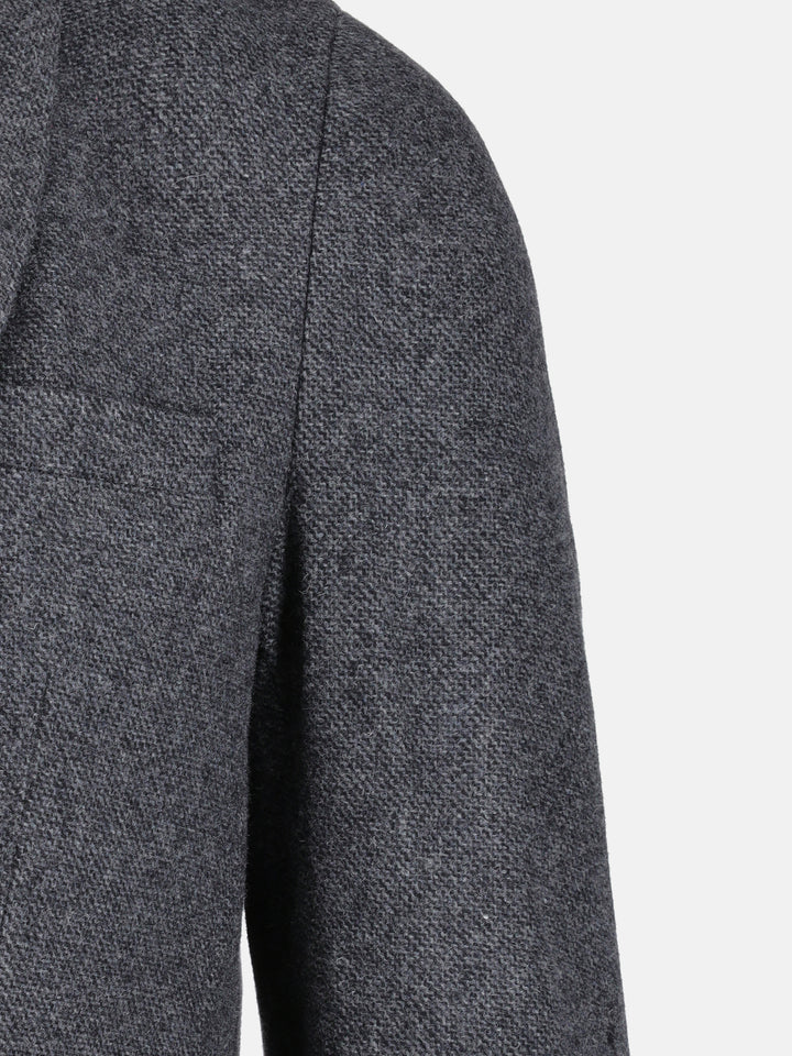 Dark Grey Structured Wool Blended Blazer Brumano Pakistan