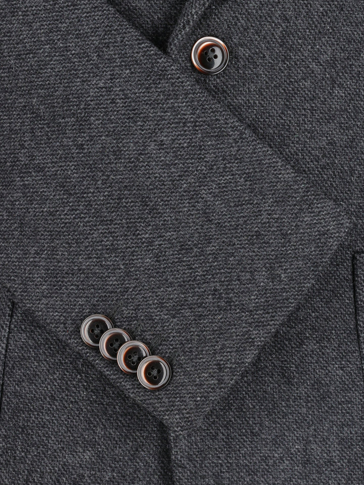 Dark Grey Structured Wool Blended Blazer Brumano Pakistan