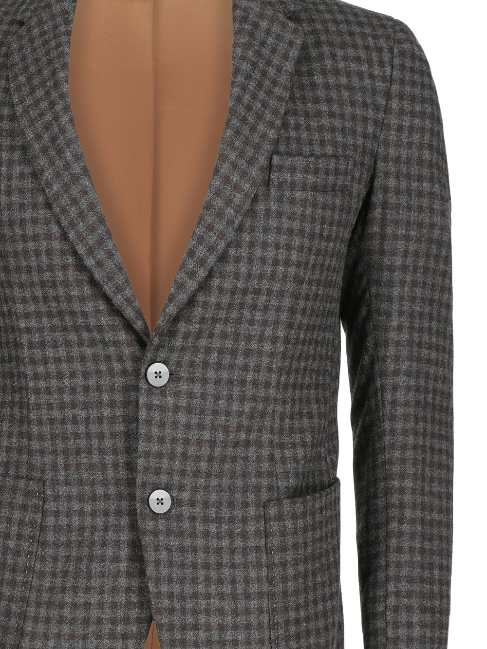 Darkgrey brownginghamwool cashmereblazer sartoriabrumanopakistan1