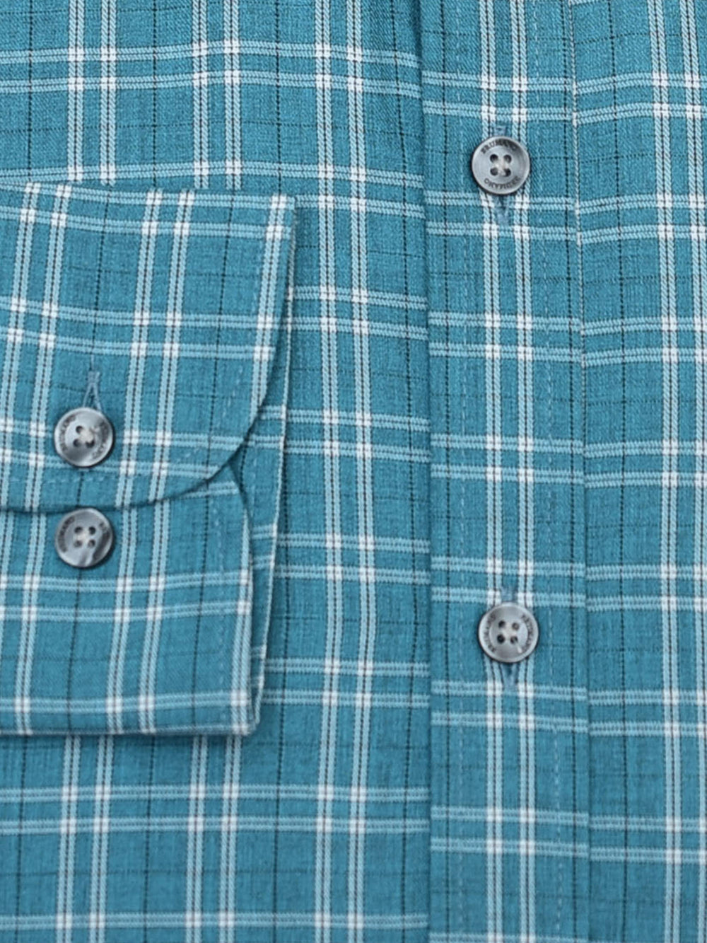 Emerald Green Checkered Button Down Shirt - Luxe