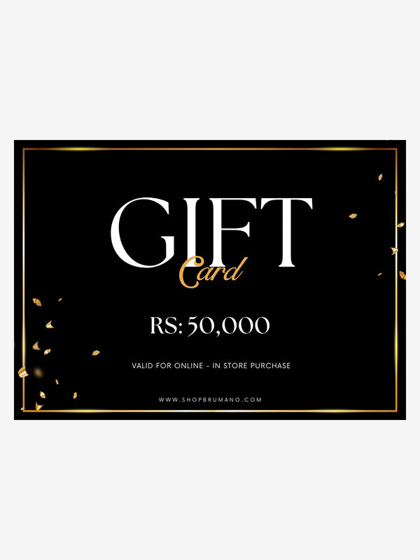 Gift Card - Rs 50000 Brumano Pakistan