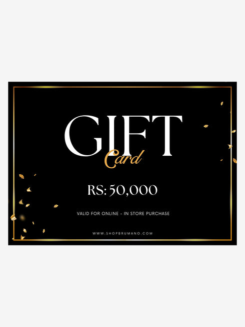 Gift Card - Rs 50000 Brumano Pakistan