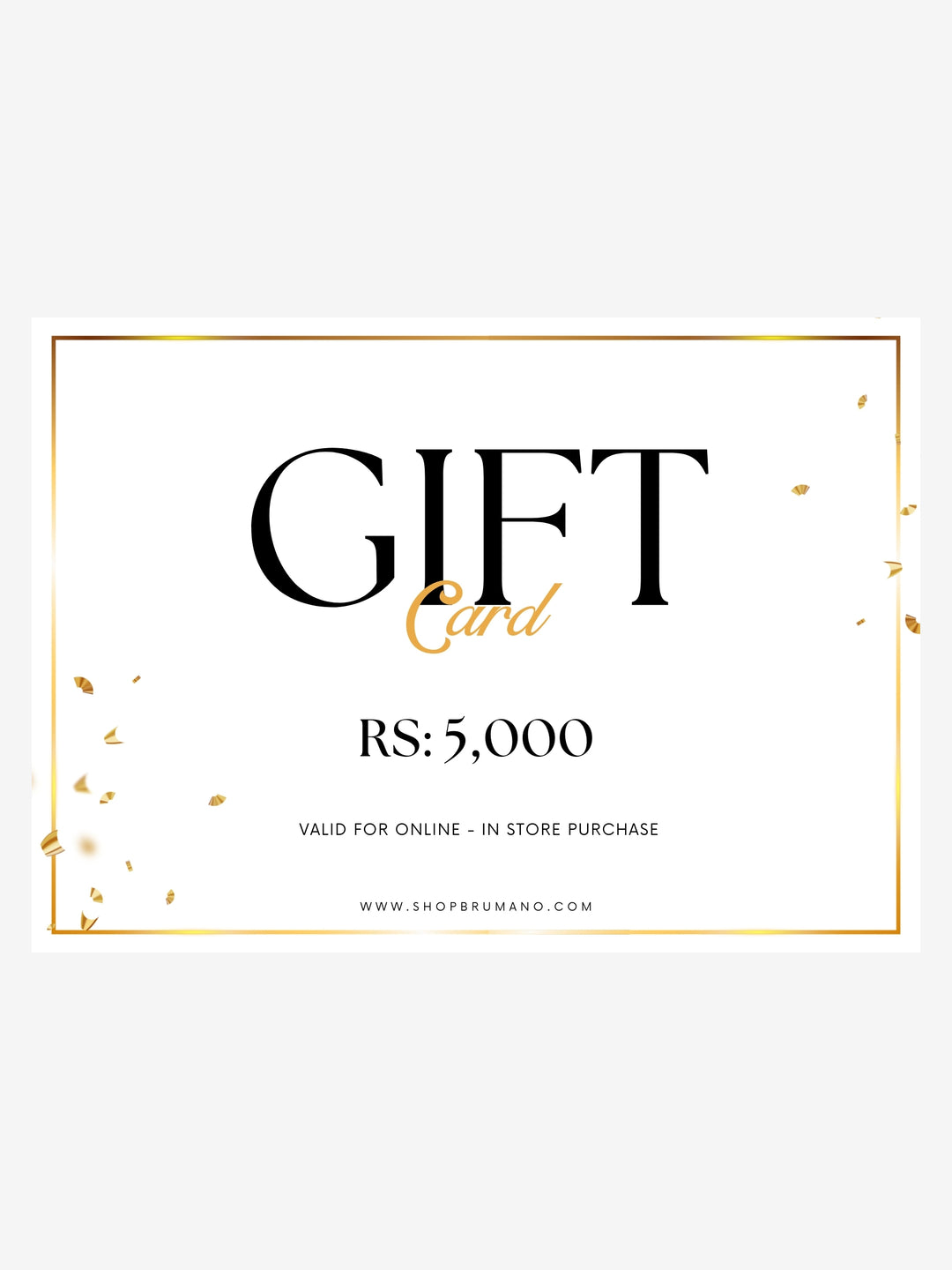 Giftcard rs5000brumanopakistan