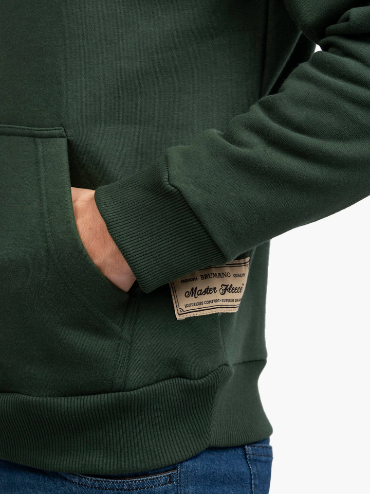 Winter casual hoodie for men in green