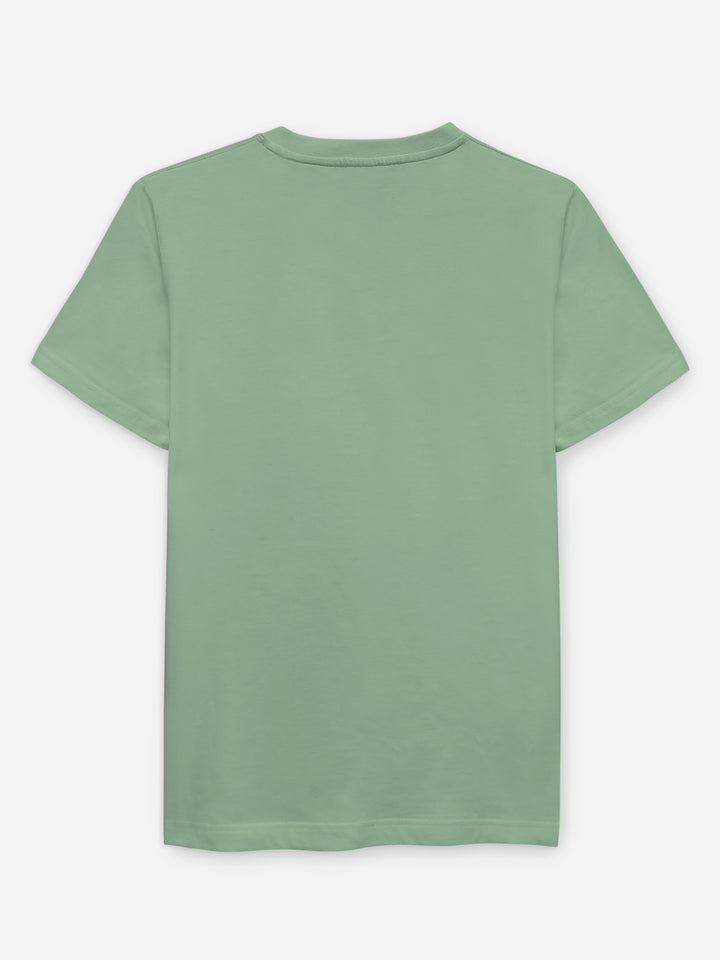 Green 100% Combed Cotton Crew Neck T-Shirt Brumano Pakistan