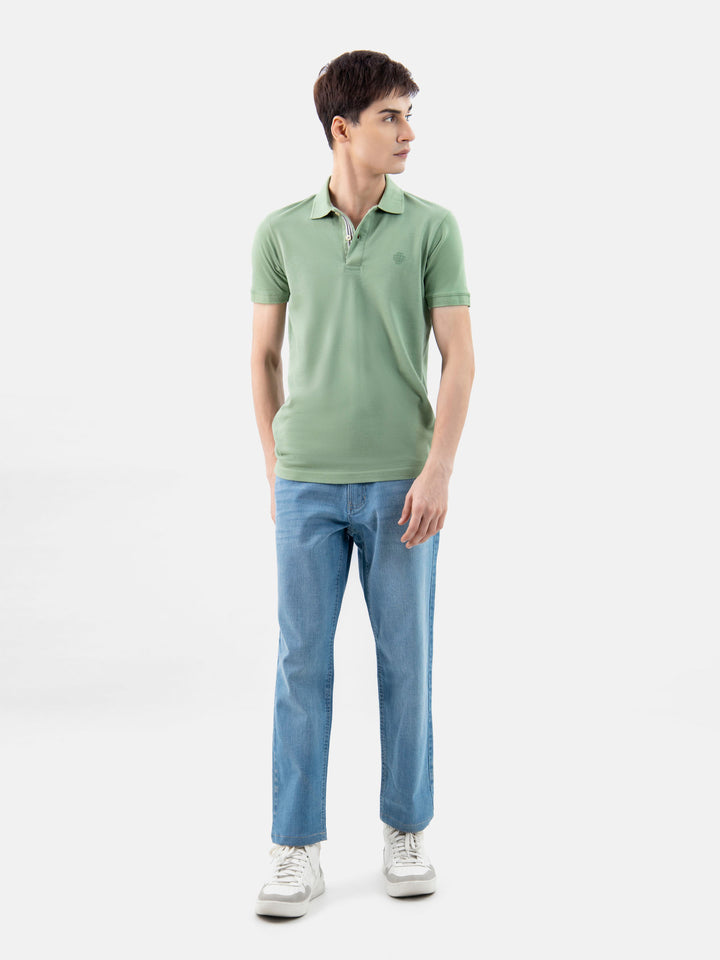 Green 100% Cotton Basic Polo Brumano Pakistan