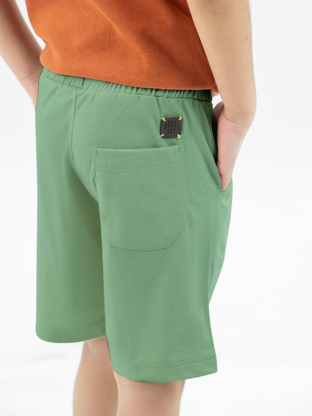 Green Knitted Casual Summer Short Brumano Pakistan