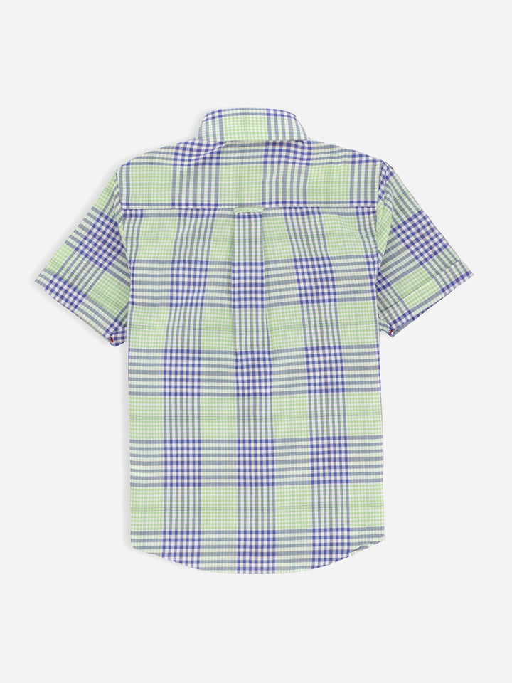 Green & Blue Shepherd Checkered Casual Shirt Brumano Pakistan