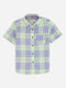 Green & Blue Shepherd Checkered Casual Shirt Brumano Pakistan