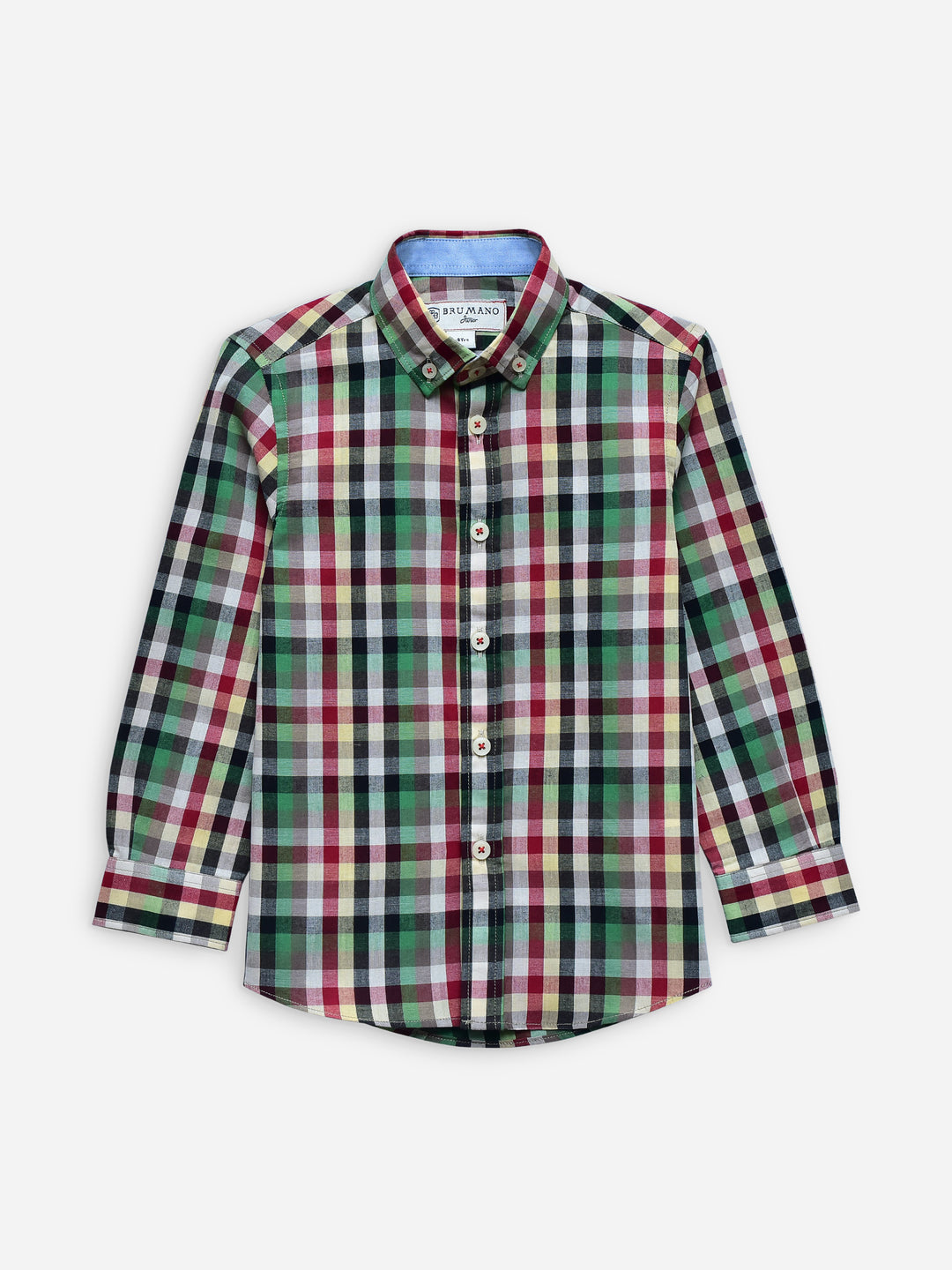 Green & red tartan plaid checkered casual shirt brumano pakistan