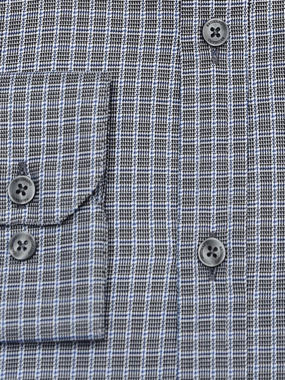 Grey & Blue Checkered Super Fine Formal Shirt - Luxe