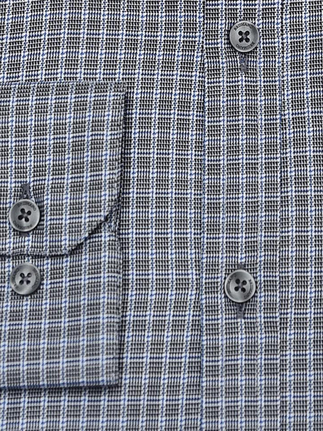 Grey & Blue Checkered Super Fine Formal Shirt - Luxe