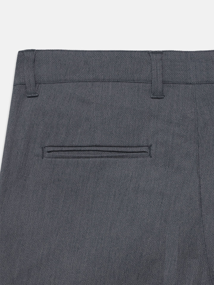 Grey Dobby Structured Chinos