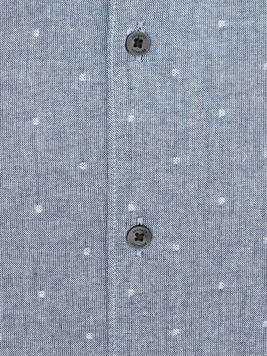 Grey Fil Coupe Structured Button Down Shirt