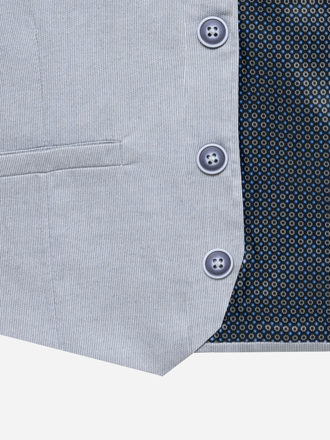Grey Structured Formal Vest With Bow - Junior