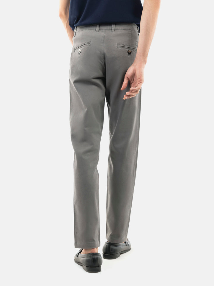 Grey Basic Casual Fit Chinos Brumano Pakistan