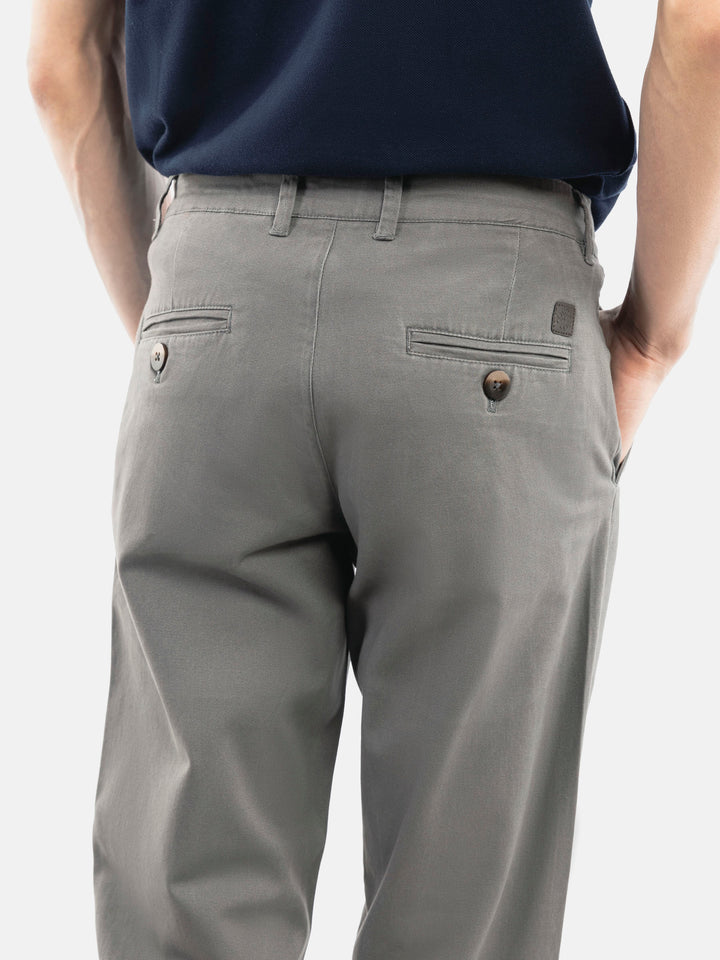 Grey Basic Casual Fit Chinos Brumano Pakistan