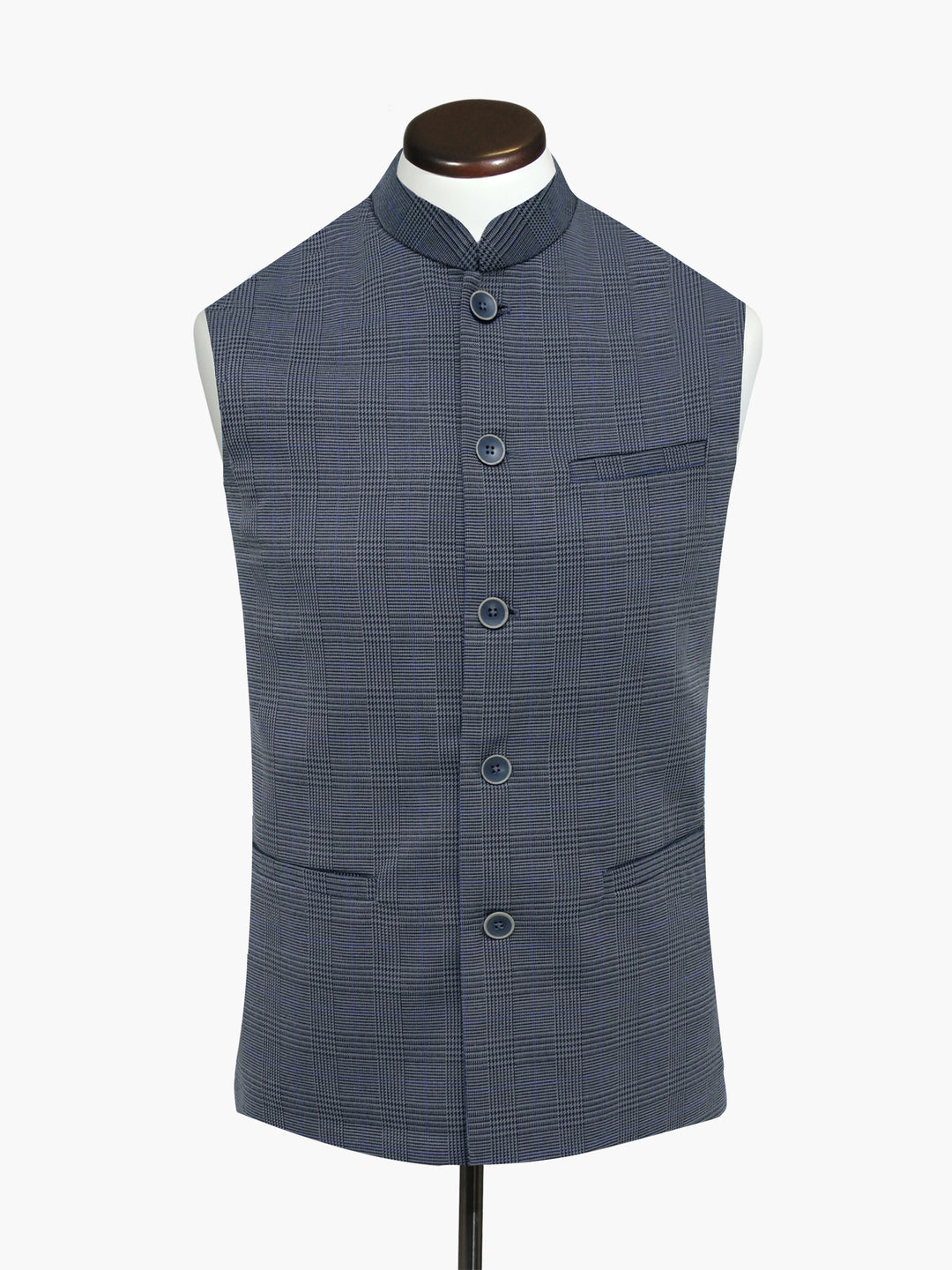 Greycheckeredwaistcoatbrumanopakistan