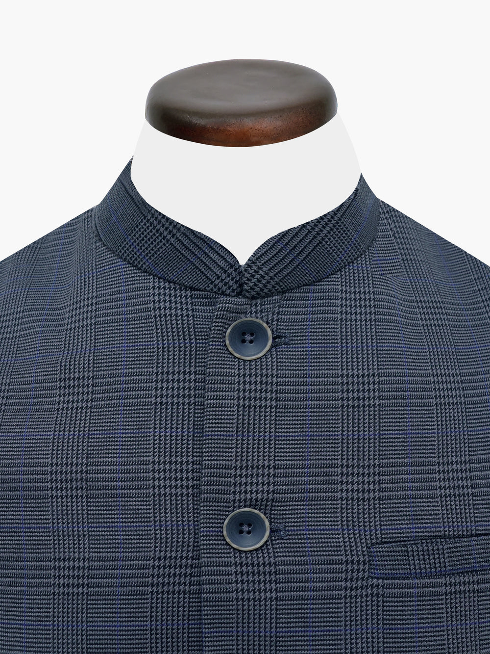 Grey Checkered Waistcoat