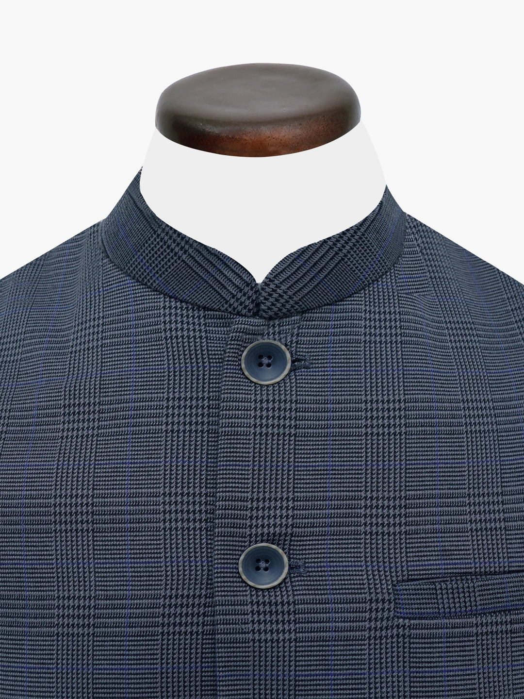 Grey Checkered Waistcoat