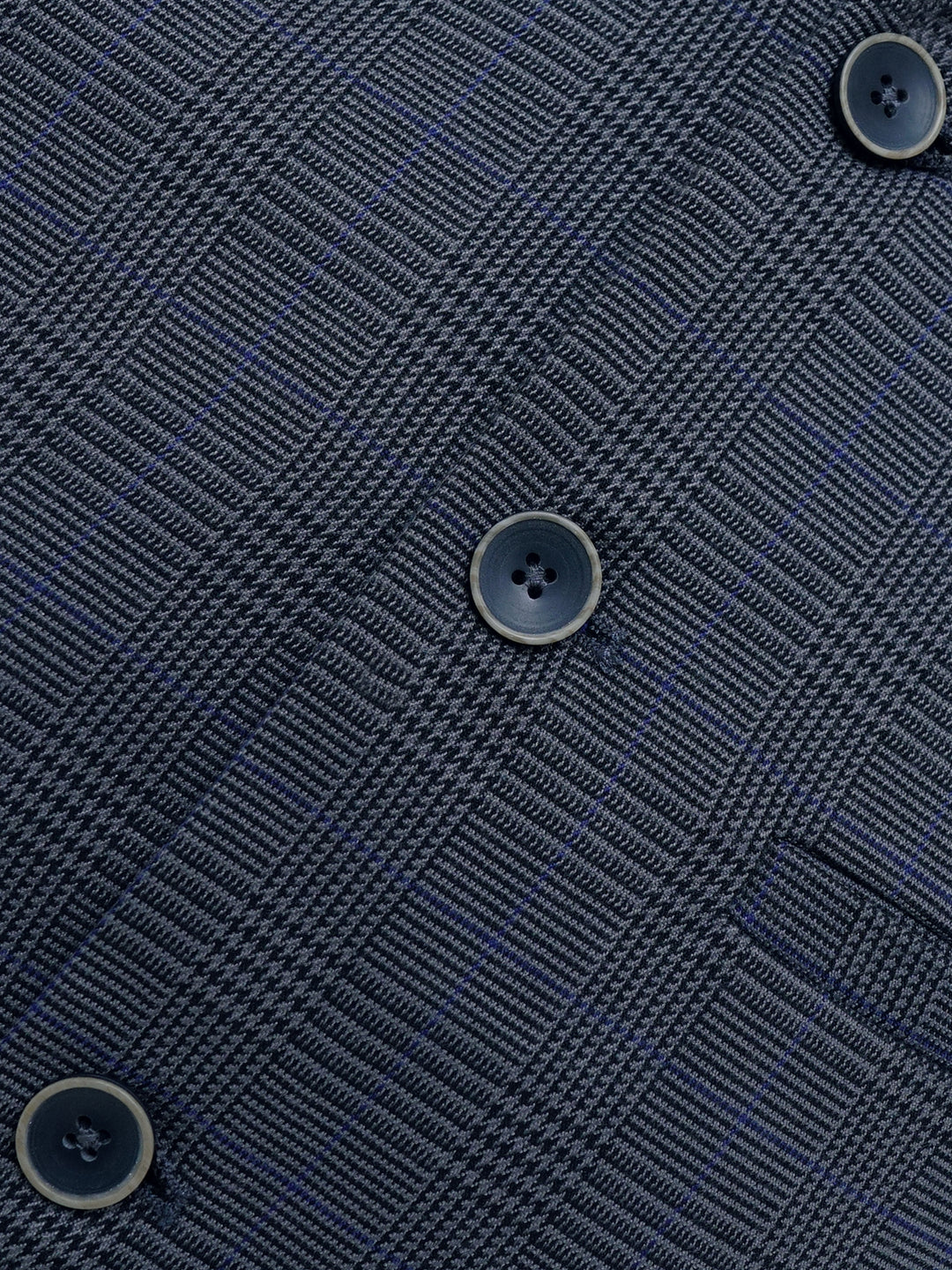 Grey Checkered Waistcoat