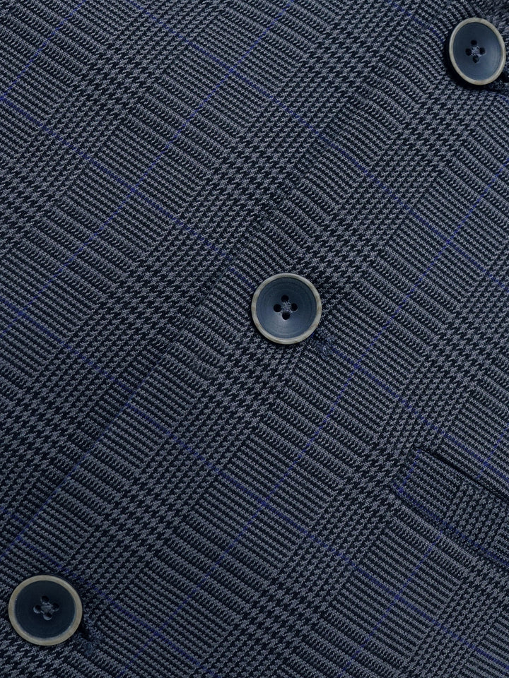 Grey Checkered Waistcoat