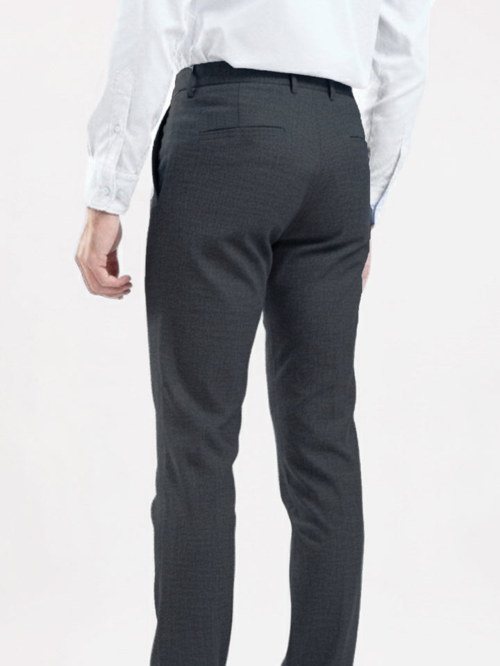 Grey Dobby Formal Chinos