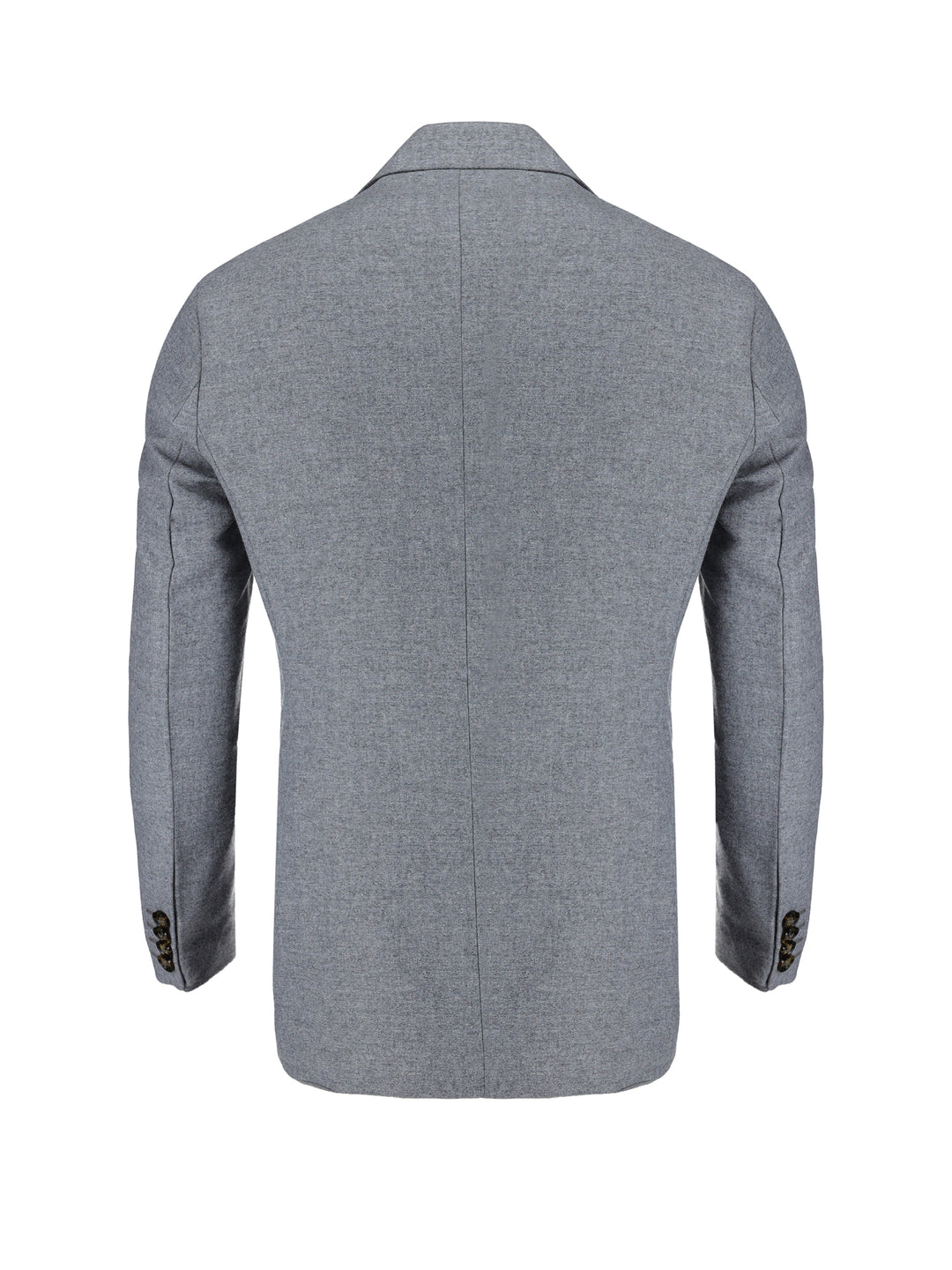Grey Melange Wool & Cashmere Blended Blazer - Sartoria Brumano Pakistan