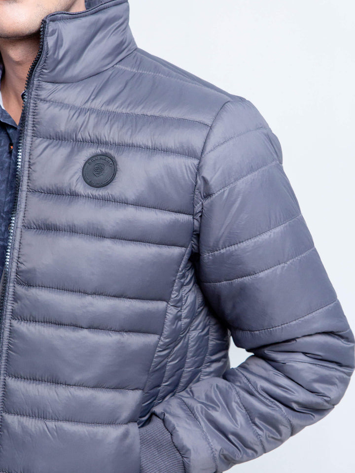 Grey Nylon Puffer Jacket Brumano Pakistan